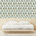 thumbnail image 3 of Ambesonne Tropical Peel & Stick Wallpaper for Home, Durian Botanical Motifs, 13"x100", Hunter Green and Warm Taupe, 3 of 5