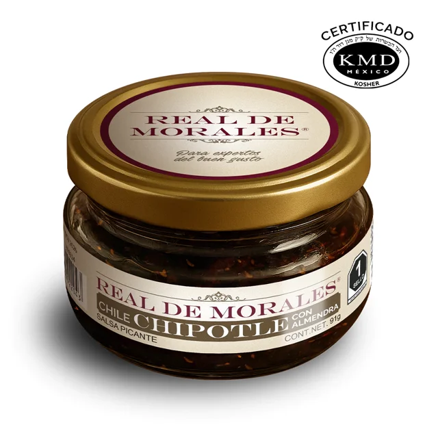 Salsa Chile Chipotle C Almendras Real De Morales 91 G
