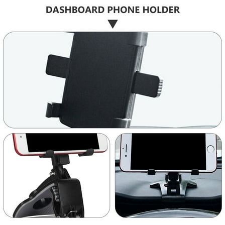 EXHUMKY Car Phone Mount Dashboard Holder Black Metal 1Pc Universal Cell Phone Holder for Cars