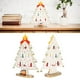 thumbnail image 4 of Árbol de Navidad de madera, decoración de mesa, árbol de Navidad de escritorio con mini adornos para decoración de mesa, adorno blanco, 4 of 8