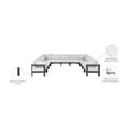 thumbnail image 2 of Meridian Furniture Nizuc White Outdoor Patio Modular Sectional, 2 of 7