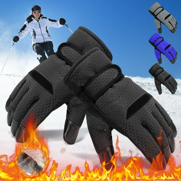 Msgweeeg Women's Winter Gloves Mens Gloves Heated Motorcycle Gloves for Men Womens Winter Gloves Warm Gloves for Cold Weather Thick Insulated Winter Gloves Motor Cycle Gloves
