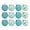 B, variant on Floleo Christmas Ball Ornaments Set 12Pcs Shatterproof Turquoise Baubles Hand-Painted Gold Patterns Xmas Tree Decorations Gift Box Packaging