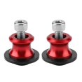 thumbnail image 5 of 2pcs 6mm Motorcycle CNC Rear Stand Swing Arm Spool Sliders Stand Swingarm Bobbins (Red), 5 of 8