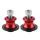 thumbnail image 5 of 2pcs 6mm Motorcycle CNC Rear Stand Swing Arm Spool Sliders Stand Swingarm Bobbins (Red), 5 of 5