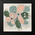 thumbnail image 2 of Vess, June Erica 12x12 Black Modern Framed Museum Art Print Titled - Posey Impasto I, 2 of 5