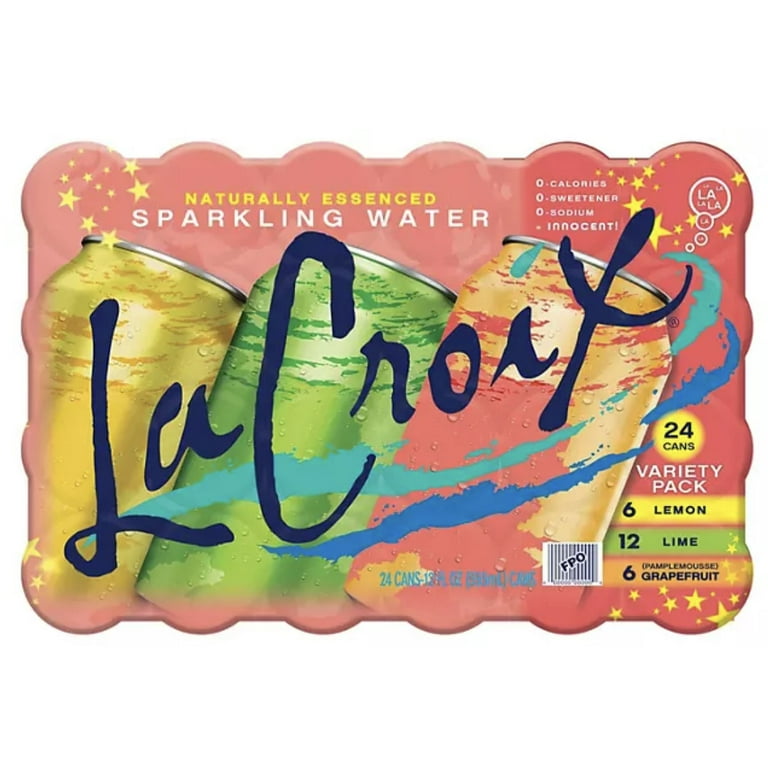 LaCroix Sparkling Water Variety Pack, 12 fl. oz., 24 Cans, Lime