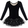 thumbnail image 2 of Dancina Girls Skirted Leotard Sparkle Long Sleeve Tutu Ballet Dress, 2 of 4