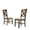 Glazed Pine Brown, variant on Roundhill Furniture Raven Cross Back Upholstered Dining Chairs in Glazed Pine Brown Finish, Set of 2