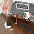 thumbnail image 6 of Sierra Grates 4” x 10” Contemporary Design Floor Register - Metallic Bronze color,  with Air Filter  - Vent Cover for Home Floor, Rectangle, 6 of 7