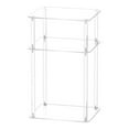 thumbnail image 1 of Mesa auxiliar de acrílico, mesa auxiliar moderna, mesa de refrigerio, mesita de noche transparente, mesita de noche pequeña 30cmx25cmx55cm, 1 of 9