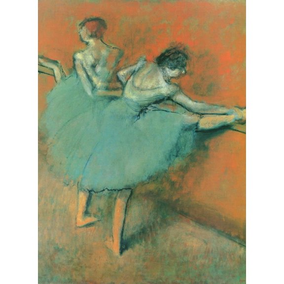 Dancers At The Barre-Degas - CANVAS OR FINE PRINT WALL ART