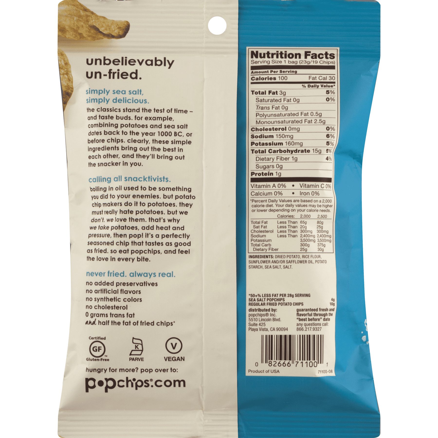 Popchips Nutrition Label Besto Blog