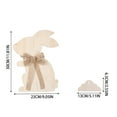 thumbnail image 3 of ERK Easter Decor Easter Wooden Decorations: Rabbits Roosters Eggs Light Up The Festive Atmosphere, 3 of 6