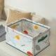 thumbnail image 4 of Cesta de almacenamiento con estructura de acero • Organizador plegable de 40x30x20cm • Caja de libros y aperitivos de sobremesa • Almacenamiento de cocina en casa de malla transparente de PVC, 4 of 4