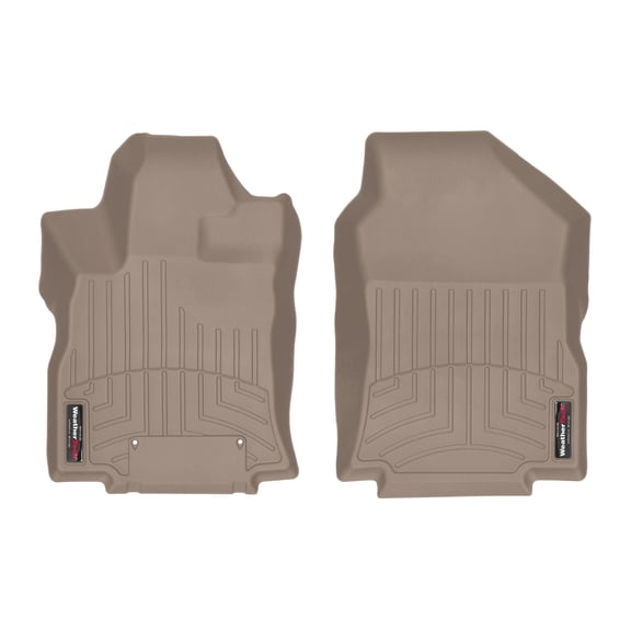 WeatherTech Custom Fit FloorLiners compatible with 2019-2026 Subaru Ascent - 1st Row (Driver & Passenger), Tan