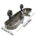 thumbnail image 3 of Bathroom Shower Storage Rack with Suction Cups for Home and Kitchen - Large Capacity Detachable and Reusable No Drilling Required, 3 of 5