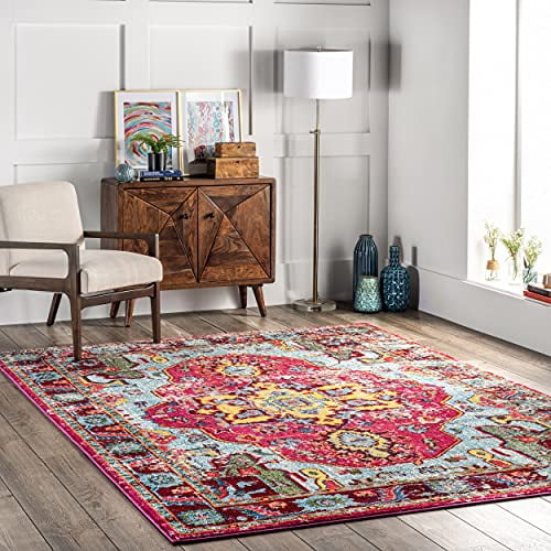 Nuloom 7' 10" X 11' Rectangle Area Rugs In Multi Finish 200KKCB11A-710011