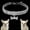 White, variant on kladzum Dog Necklace, Dog Collars, Mini Pet Dog Bling Chocker Collars Fancy Dog Rhinestone Necklace