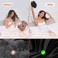 thumbnail image 4 of HBlife Adjustable Silk Satin Hair Bonnet for Sleeping Women,Double Layer,Night Turban for Large Long Curly Braid Women Men Hair - Black, 4 of 6