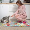 thumbnail image 3 of Pioneer Flower Floral Print Pattern Kitchen Rugs Sets Of 2, Anti Fatigue Non Slip Washable Floor Mats for Kitchen Sink Laundry, 17X30 Inch + 17X47 Inch, 3 of 6