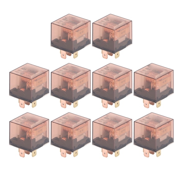 10Pcs SPDT 5 Pin Relay Car Heavy Duty Relay Switch 80A DC 12V Universal Automotive Relay