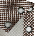 thumbnail image 4 of Ambesonne Abstract Grommet Curtain, Traditional Oval Motif, 50" x 84", Brown Black White, 4 of 6