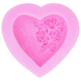 thumbnail image 3 of Molde De Silicona Para Manualidades, Vela Tridimensional En Forma De Corazón Con Forma De Corazón, Flor Rosa, Pastel De Amor, Jabón De Chocolate, 3 of 7