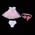 thumbnail image 3 of Ropa Vestido y Calzoncillos Diadema para Muñeca de Salón de 40 Cm y 16 Pulgadas Sunnimix Vestido de encaje de muñecas de 16 pulgadas, 3 of 8