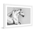 thumbnail image 2 of "White Mane" Framed Painting Print, 2 of 6