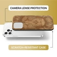 thumbnail image 6 of Case Yard Wooden Case Outside Soft TPU Silicone, Slim Fit Shockproof Wood Protective Phone Cover for Girls Boys Men and Women, Supports Wireless Charging Great Lion Design case for iPhone-11-Pro-Max, 6 of 7