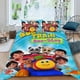 thumbnail image 2 of Bob el Tren Conjunto de sábanas temático, trío de piezas, cómodo y amigable con la piel, diseño único, regalo de decoración para el hogar para familiares, amigos y fans, 90 cm * 190 cm, 2 of 6