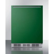 Summit Brf631bkada 24 Inches Wide 5.1 Cu. Ft. Compact Refrigerator And Freezer Combo - Green