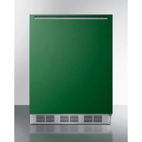 Summit Brf631bkada 24 Inches Wide 5.1 Cu. Ft. Compact Refrigerator And Freezer Combo - Green
