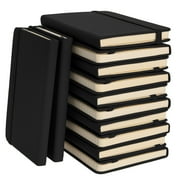 Simply Genius (12pk) A6 Mini Leatherette Cover Notebook, Lined, 3.7" x 5.7"
