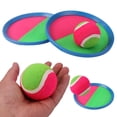 thumbnail image 2 of YIFAEUX Kids Toss Catch Ball Game with 2 Paddles 1 Ball Indoor Outdoor Backyard Toddlers Boys Girls Parent-children Interactive Sticky Ball Throwing Catcher Toy, 2 of 7
