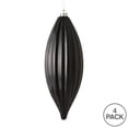 thumbnail image 3 of Vickerman 8" Black Shiny Line Finial Ornament, Pack of 4, 3 of 3