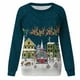thumbnail image 4 of Pntutb Tops de mujer Suéter de cuello redondo con estampado navideño Blusa suelta Sudadera sin capucha Pntutb Pntutb-3497, 4 of 7