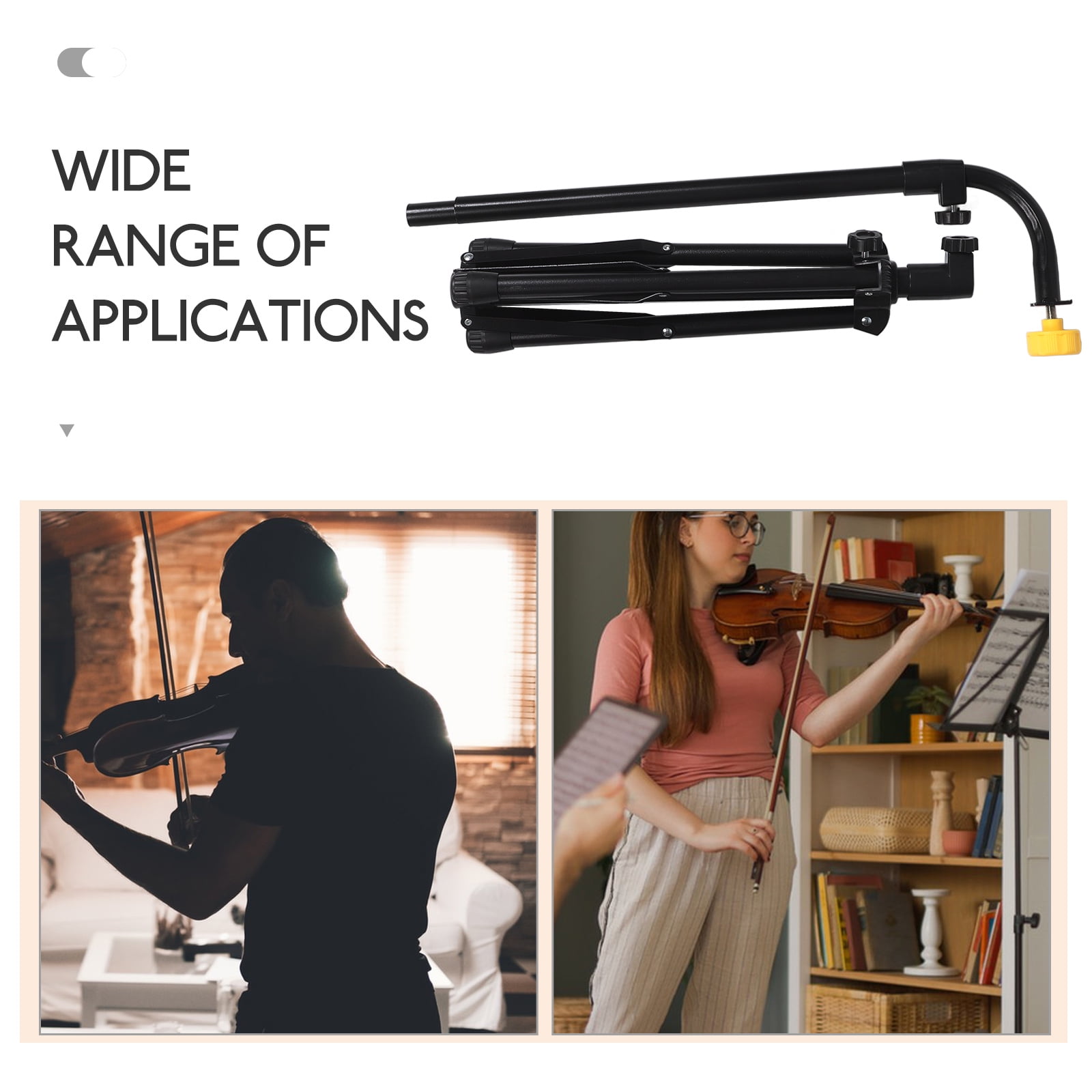 Worgeous  Sax Stand Guitar Stands Floor AC Vents Wind Chime Beam Black