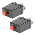 thumbnail image 1 of 2X Interruptor de Presión del Compresor de Aire de Servicio Pesado Válvula de Control 90 PsI -120 PsI Negro, 1 of 5