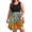 Blue-Orange-Leaf, variant on Plus Size Women Tank Dresses Summer Sleeveless Crew Neck Sundresses Casual Beach Dress with Pocket