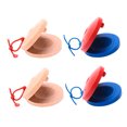 thumbnail image 4 of FENGGUIQU 4Pcs Castanets for Beginners Red Wood Musical Toys for Kids Preschool Toy Design, 4 of 6
