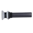 thumbnail image 3 of Tapón de desagüe de acero inoxidable negro para lavabo de baño, 3 of 14