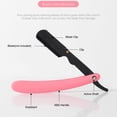 thumbnail image 3 of Yeacher 1 Pce Rasoir Manuel Traditionnel Professionnel à Bord Droit en Acier Inoxydable Rasoir de Barbier Tranchant Couteau de Rasage Pliant Raser la Barbe pour Hommes Barbier Homme Usage Domestique Outils de Rasage (Sans Lame), 3 of 7