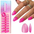 thumbnail image 1 of Puntas de gel para uñas SXVME, cortas y ovaladas, 300 unidades, color rosa intenso, 1 of 8