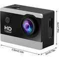 thumbnail image 4 of Action Camera, Waterproof Outdoor Camera, 1080P HD Sports Camera, Wide Angle Underwater Camera for Men and Women, 4 of 5