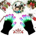 thumbnail image 2 of Christmas sale! LED Lighting Mittens luminous Gloves Children Adult LED Finger Light Gloves Flashing Finger Kids Children Toys Party Supplies, 2 of 6