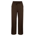 thumbnail image 5 of Women’s Pants Wide Straight Leg Baggy Brown Pants Women Casual Comfortable Pants Women's Travel Pants, 5 of 7
