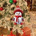 thumbnail image 2 of SUNSIOM Car Rearview Mirror Charms Cute Santa Snowman Hanging Decorations Small Christmas Tree Ornaments, 2 of 5