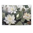 thumbnail image 5 of Creowell  Lotus Flower Tapestry, Abstract Watercolor Floral Tapestry, Living Room Bedroom Wall Hanging for Home Decoration 60x40 Inch 60x40in, 5 of 7